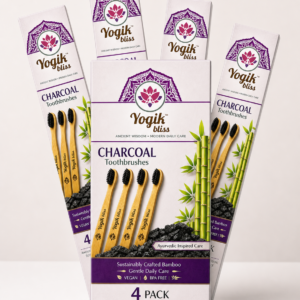 Yogik Bliss Charcoal Infused ToothBrush (4 PK)